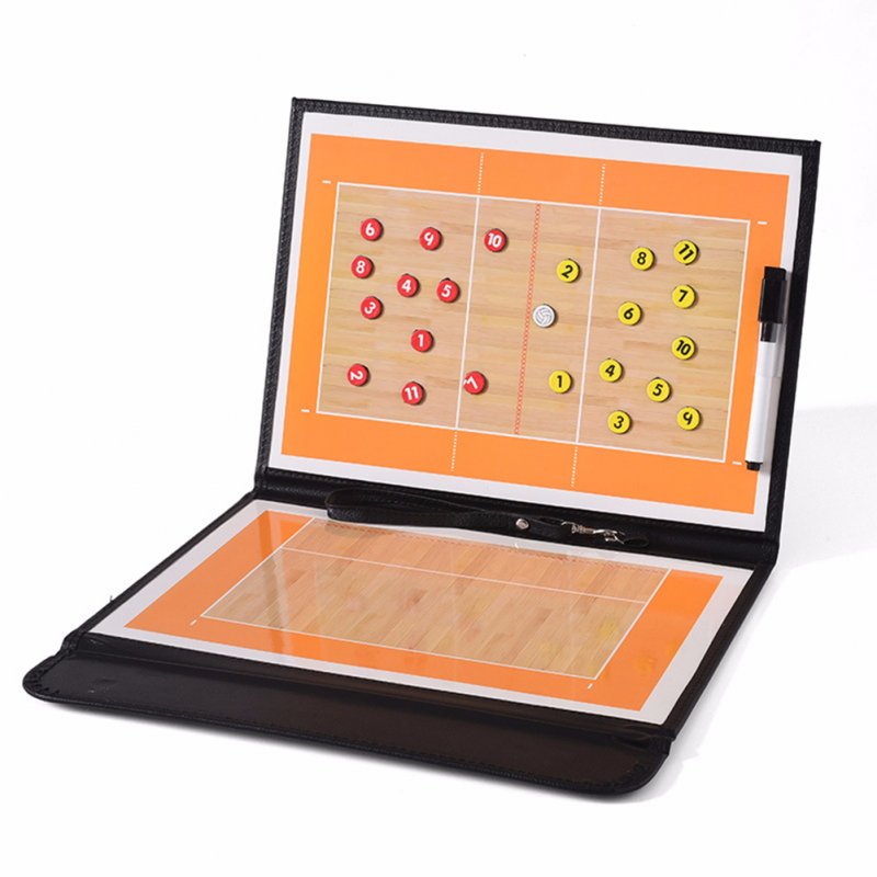 Volleyball Tactical Board Foldable Portable Colorful Coach Magnetic Tactic Clipboard Competition Train Equipment 
