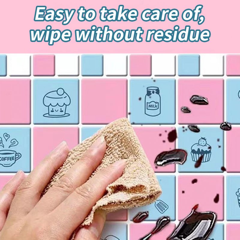 10m/roll Oil Proof Wall Sticker Wallpaper Self-adhesive Wallpaper Thickening Waterproof Oilproof Paper For Kitchen Cupboard Household 
