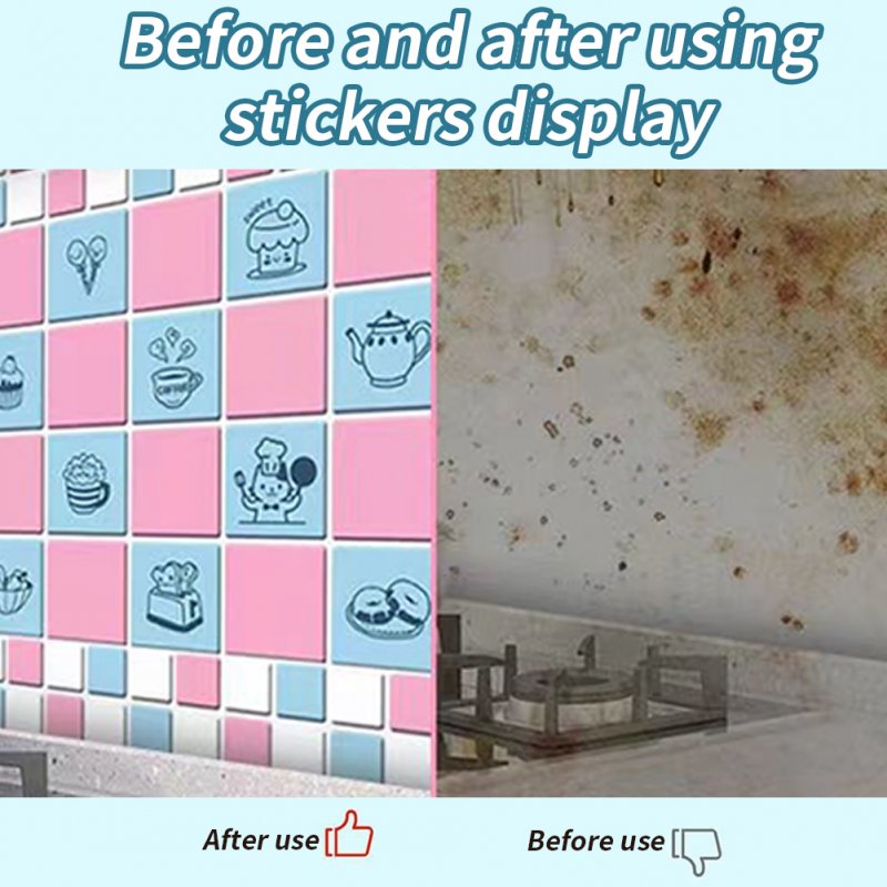 10m/roll Oil Proof Wall Sticker Wallpaper Self-adhesive Wallpaper Thickening Waterproof Oilproof Paper For Kitchen Cupboard Household 