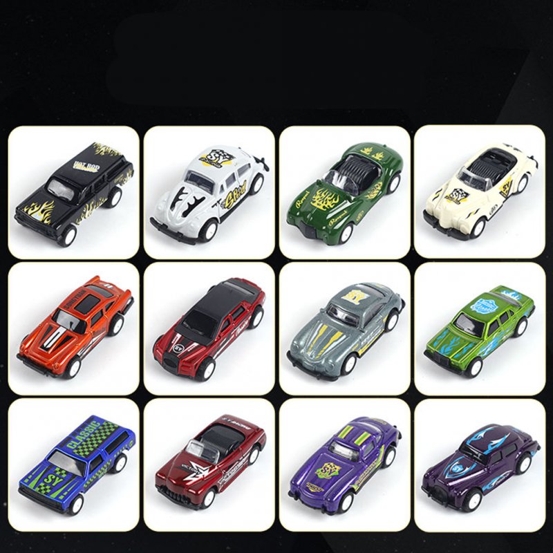 1:64 Alloy Car Model Children Simulation Pull-back Racing Car Toys For Boys Birthday Gifts Collection 