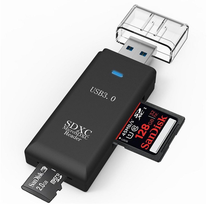 USB 3.0 Multi-function SD Memory Card Reader for SDHC SDXC MMC  