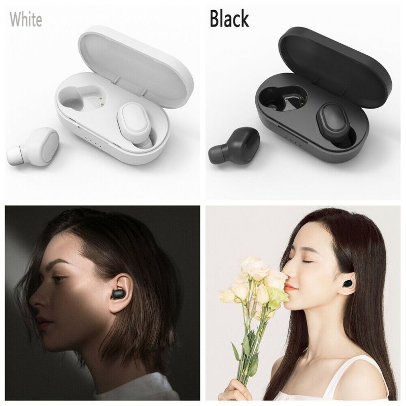 TWS M2 Wireless Bluetooth Headsets Portable Earbuds with Mic for iPhone Xiaomi Huawei Samsung Cellphone blue