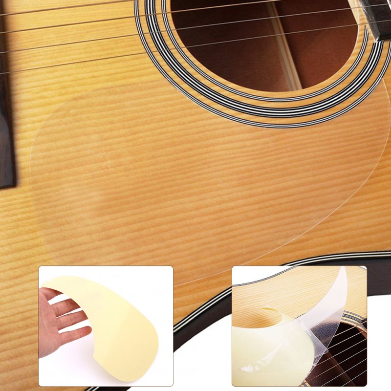 Transparent Acoustic Guitar Pickguard Droplets Self-Adhesive Guard for 40/41 Inches Guitar(opp) 
