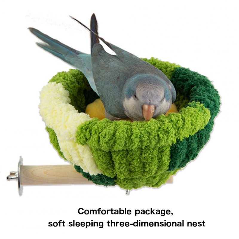 Bird Nest Mat Swing Ring Platform Nest House Bed For Bird Parrot Budgie Parakeet Cockatiel Conure Lovebird 