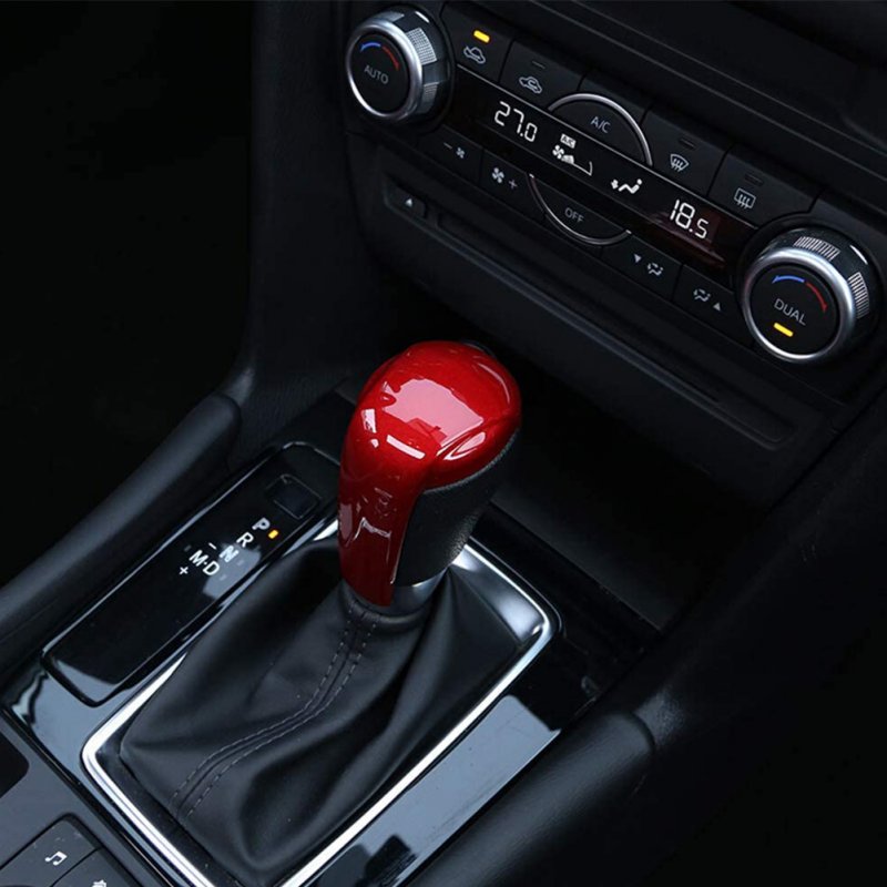 Carbon Fiber Print Gear Shift Knob Cover Trim for Mazda 2 3 6 CX3/CX5 