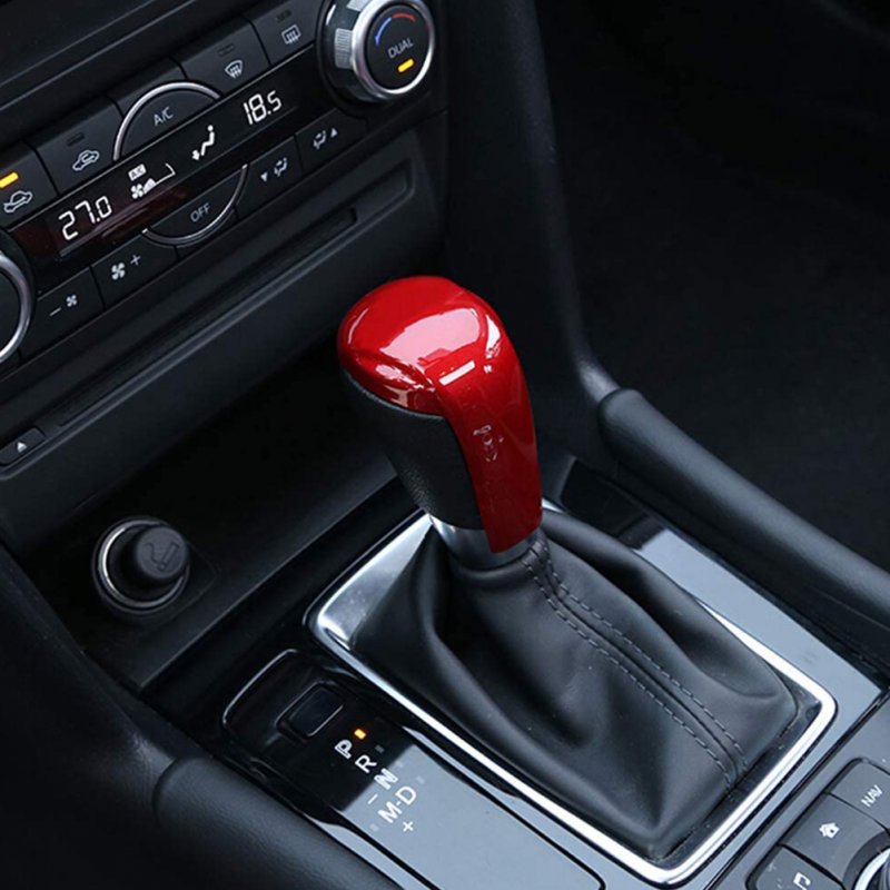 Carbon Fiber Print Gear Shift Knob Cover Trim for Mazda 2 3 6 CX3/CX5 