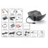 iHUD full color head up display has a 4 5 inch virtual image up to 3000 cd m2 a 500 to 1 contrast ration  400x240 resolution for smartphone  MP3  DVD players 