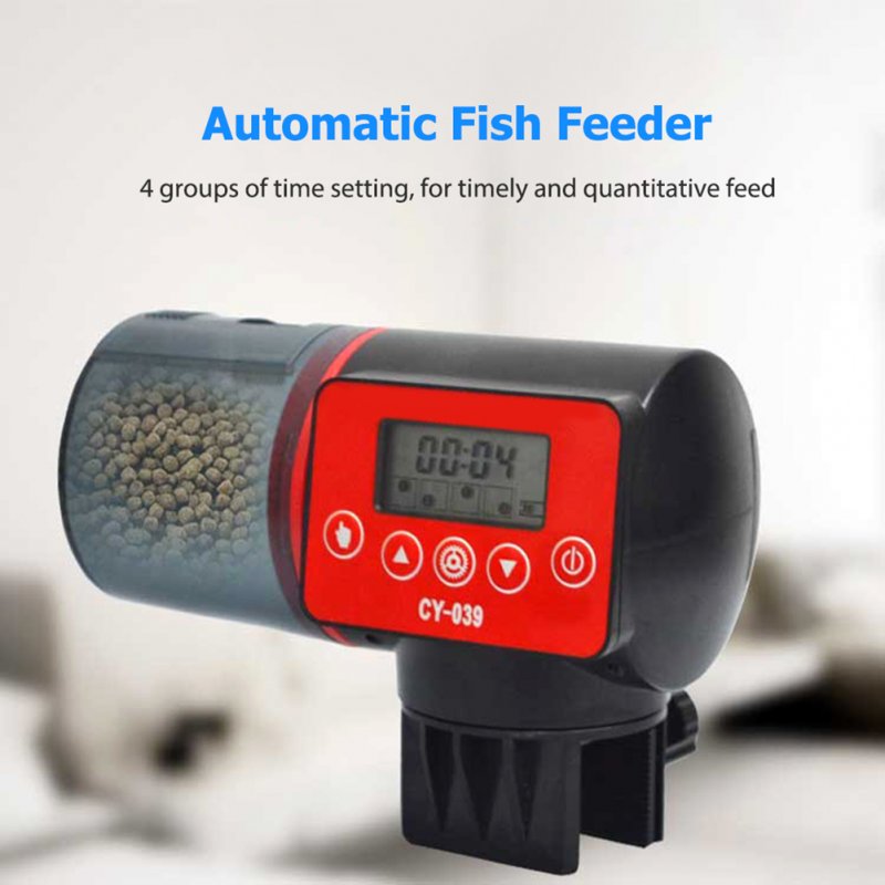 200ml Automatic Fish Feeder Fish Tank Adjustable Digital Intelligent Timer Fish Food Dispenser