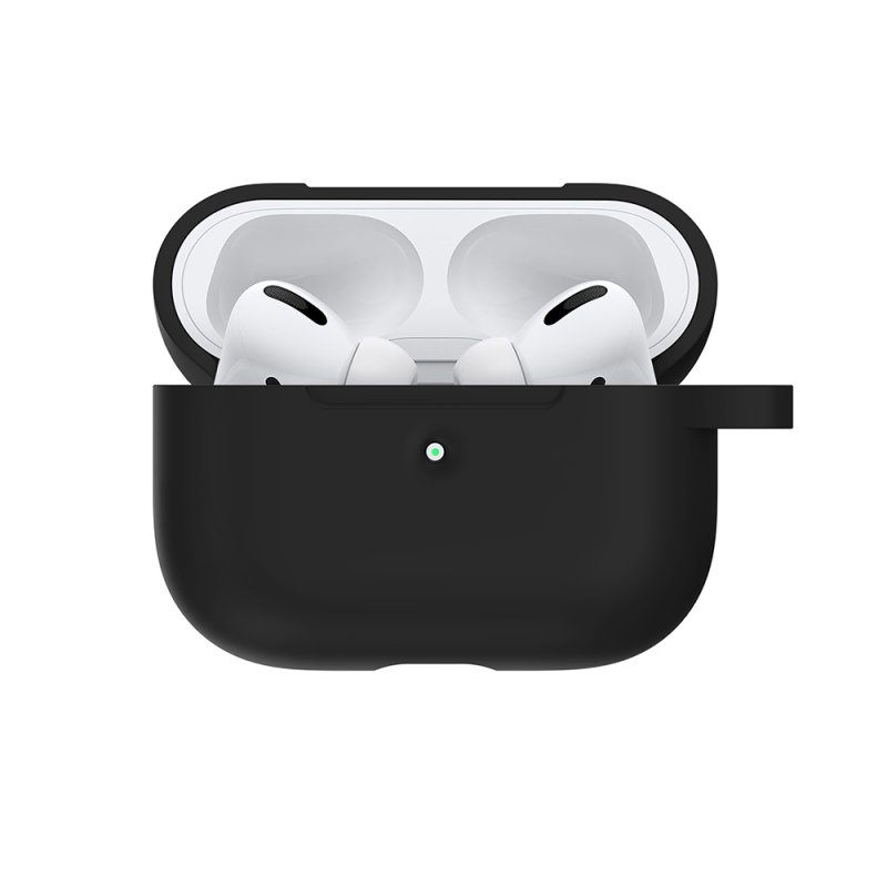 Silicone Case for AirPods Pro Wireless Bluetooth Headphones Storage Protective Cover with Hook for Outdoor Travel 