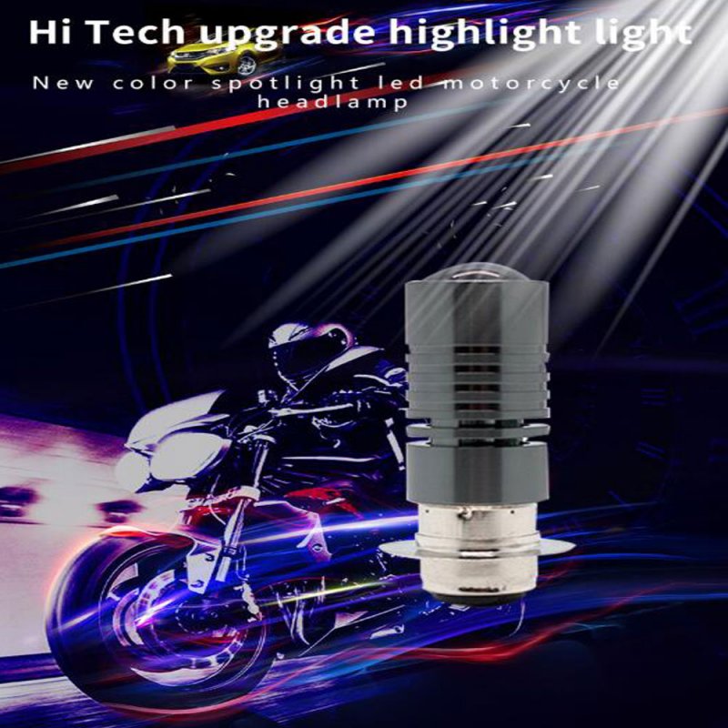 PX15D BA20D moto Led Motorcycle Headlight Bulbs CSP lens Moto 6000LM Hi Lo Lamp Scooter Accessories Fog Lights; Dipped yellow and far light white