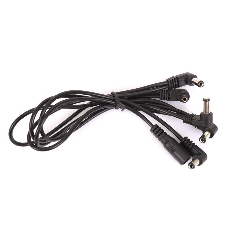 Pedal Power Adapter Supply 9V DC 1A for Guitar Effect Pedal with Cable 5 Way Chain Cord 