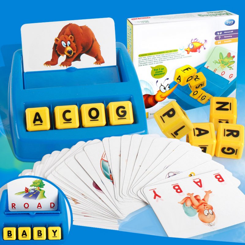 Matching Letter Board Game Spelling Reading English Alphabet Game Parent-child Interaction Pre-school Learning Toys 