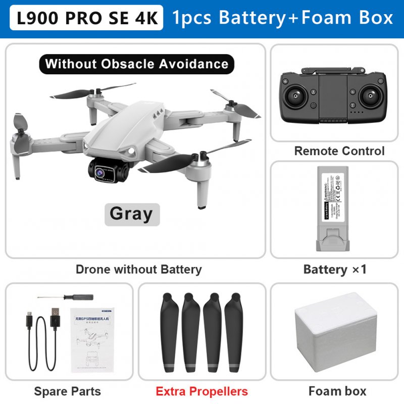 L900 Pro SE 4k HD Dual Camera RC Drone Obstacle Avoidance Brushless Motor Gps 5g Wifi Fpv Quadcopter 