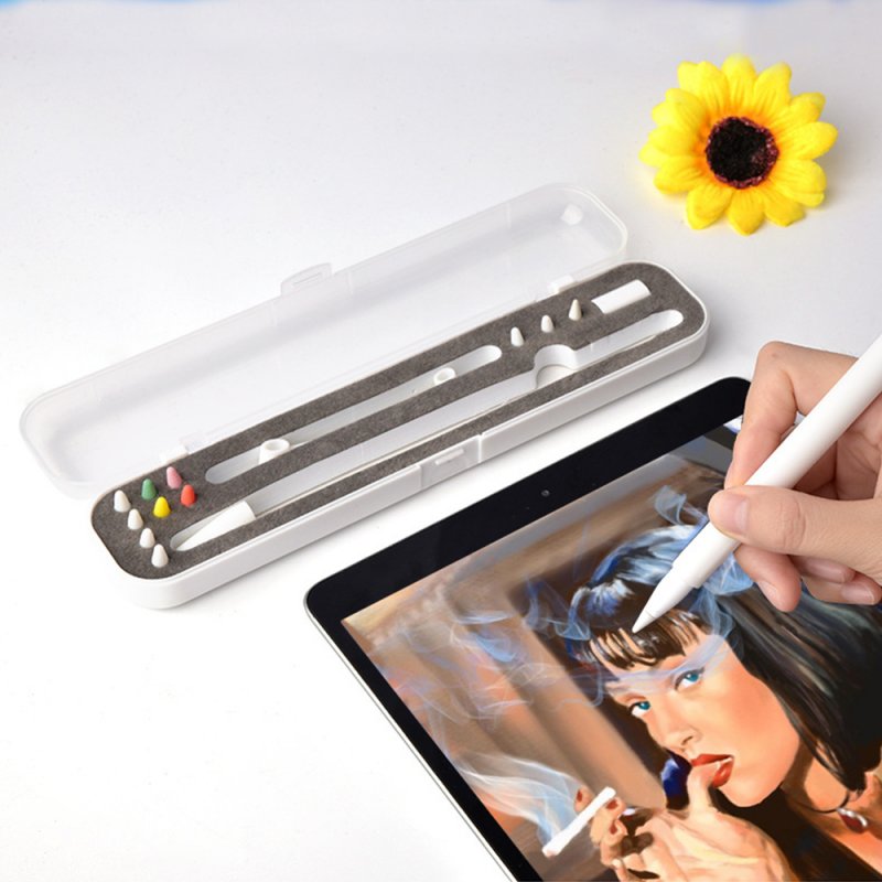 Active Stylus Pen Case for Apple iPad Pencil 1/2 Storage Digital Touch Screen Pen Holder All-round Protective Box Pencil Shell