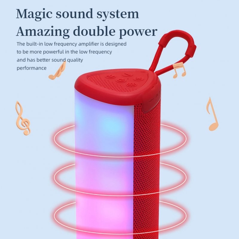 TG357 Speaker Wireless Dual 5W Stereo Drivers Speaker Loud Party Speaker With Attractive Light Effect For Outdoors Travel 