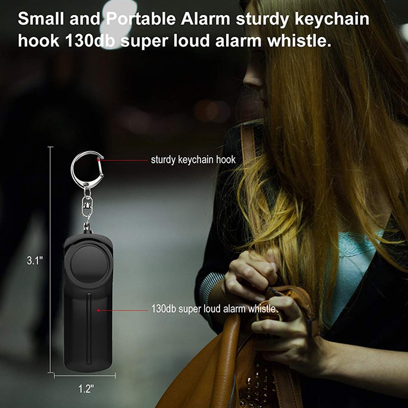 Personal Alarm Pull Ring Women High Decibel Anti-pervert Alarm Self-defense Keychain Alarm 