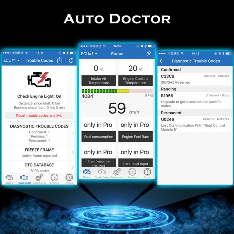 Mini Obd2 Bluetooth-compatible 4.0 Car Scanner Elm Diagnostic Tools Compatible For Android Ios Symbian Windows 