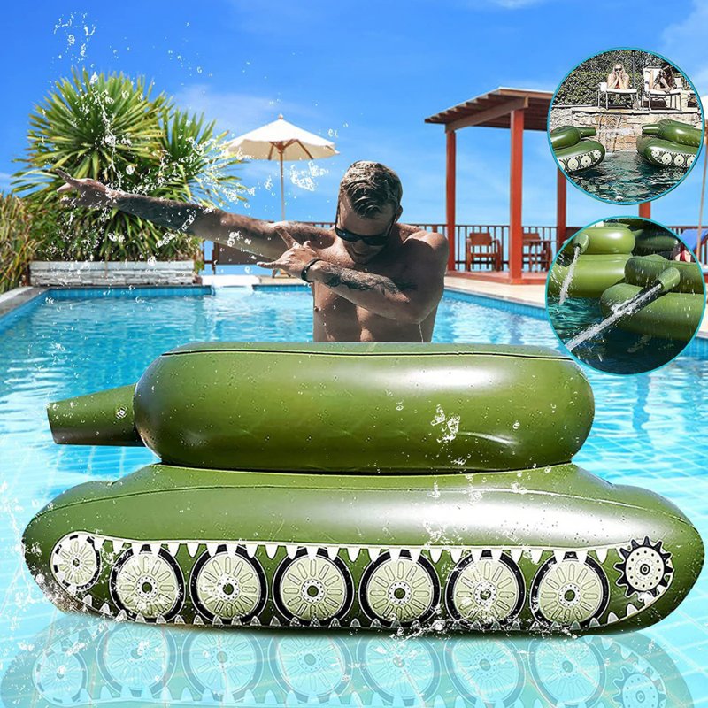 Baby Inflatable Pool Floats Big Tank with Water Sprayer Swimming Ring PVC Water Toys for Kids Summer Party 