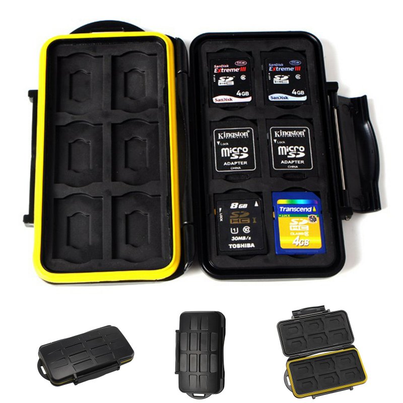 SD24 Memory Card Case Holder Water Resistant Storage Carrying Box 