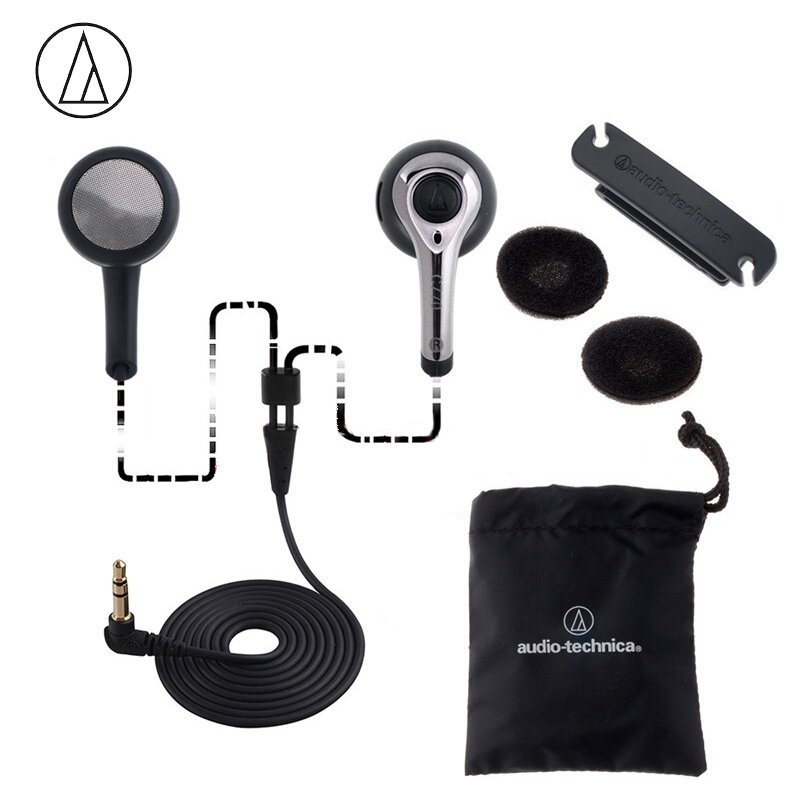 Original Audio-Technica ATH-C770 Wired Earphone HiFi Headphone Univers Cellphone Headset Wide Compatibility Sports Earbuds 