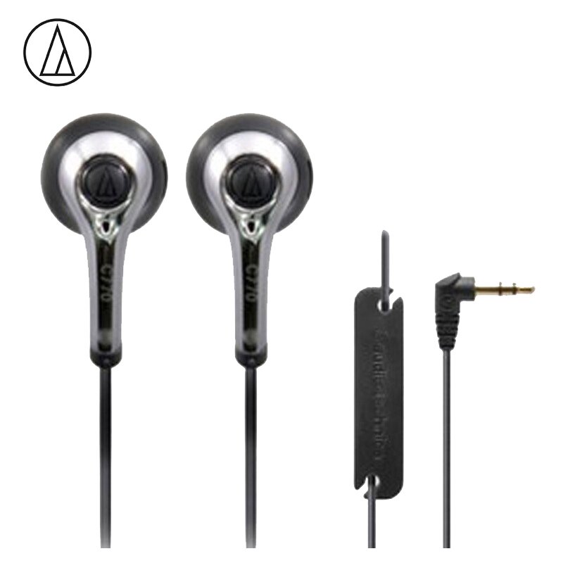 Original Audio-Technica ATH-C770 Wired Earphone HiFi Headphone Univers Cellphone Headset Wide Compatibility Sports Earbuds 