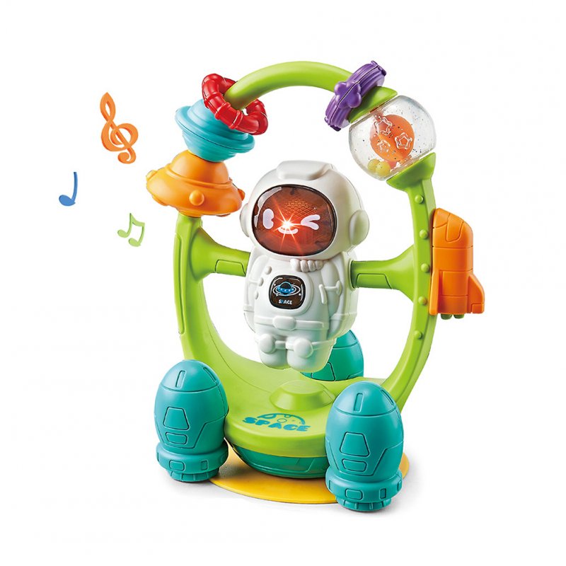 High Chair Toy With Suction Cup Electric Astronauts Rattle Multi-functional Tray Toys With Sound Lights Effects For Gift 