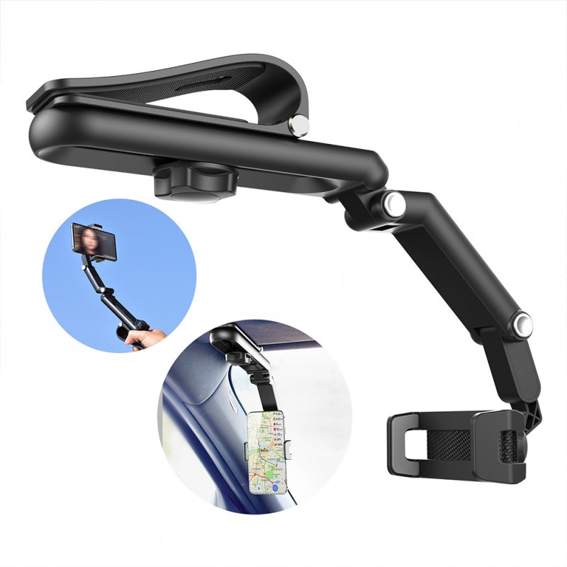 Multifunctional Mobile Phone Holder Car Rearview Mirror Rear Seat Video Photo Shooting Kitchen Desktop Phone Bracket 