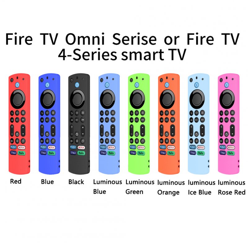 Silicone Case Protective Cover Compatible For Amazon Fire Tv Omni Serise/fire Tv 4 Series Tv Remote Compatible For Frie Tv Alexa Voice Remote 