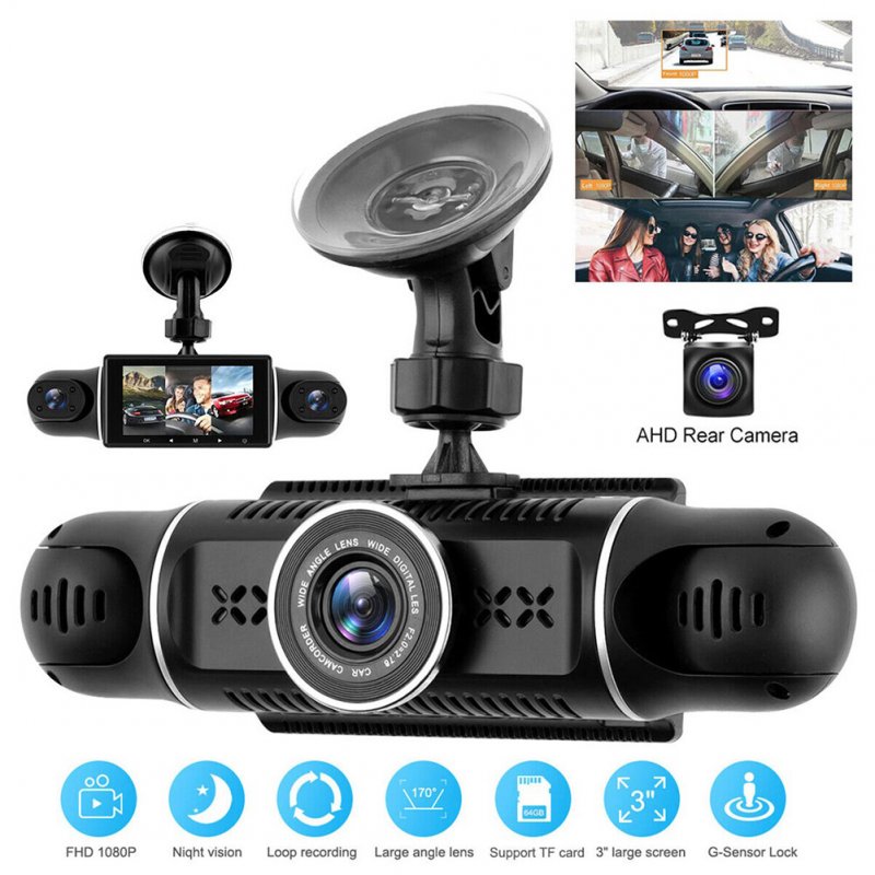 1080P Dash Cam Car Dvr 4 Channel Camera Night Vision G-Sensor Parking Monitor Loop Recording Recorder Camera 