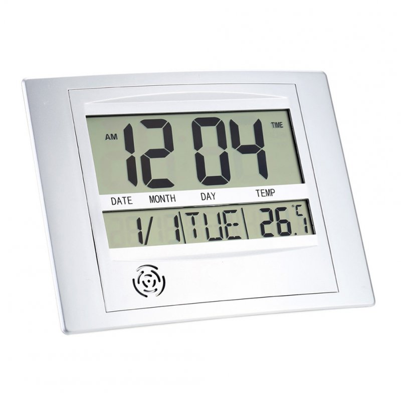 Digital Wall  Clocks Multifunction Electronic Thermometer Calendar Alarm Clock 