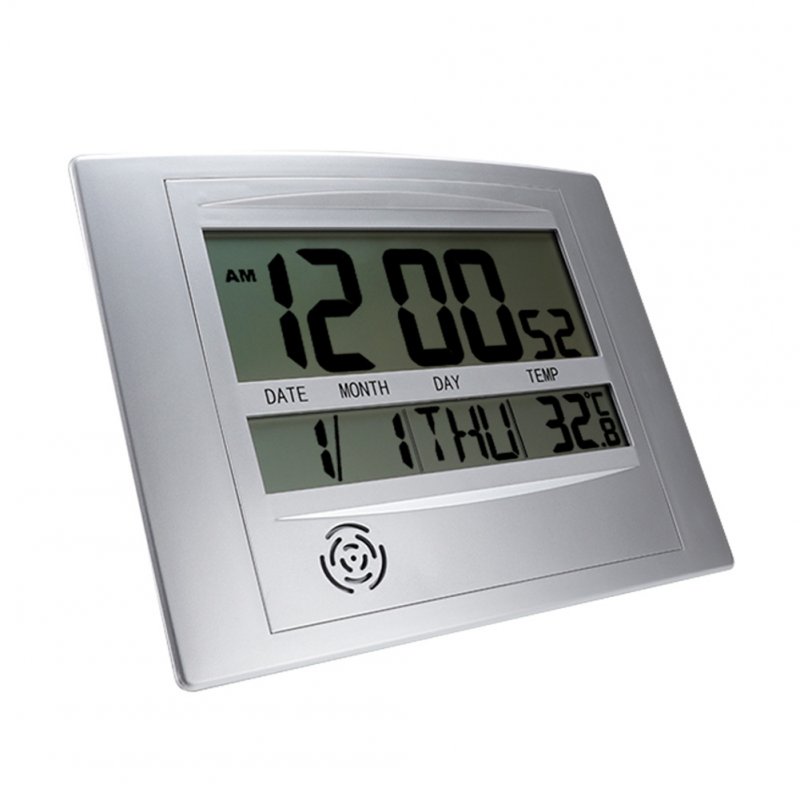 Digital Wall  Clocks Multifunction Electronic Thermometer Calendar Alarm Clock 