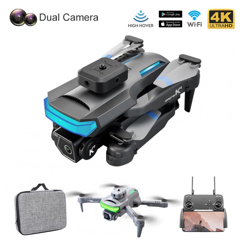 Xt5 RC Drone Aircraft 4k Dual-lens Four-sided Obstacle Avoidance Photography Optical Flow Air Pressure Positioning Black