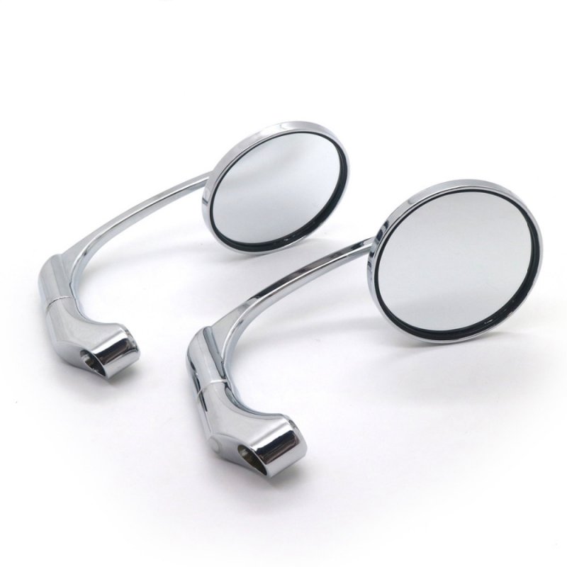 8mm10mm Universal Motorcycle Mirror Round Shape Rear View Mirror Handle Bar End Mirrors 