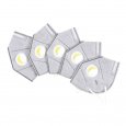 5pcs/set Disposable KN95 Respirator gray