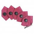 5pcs/set Disposable KN95 Respirator red