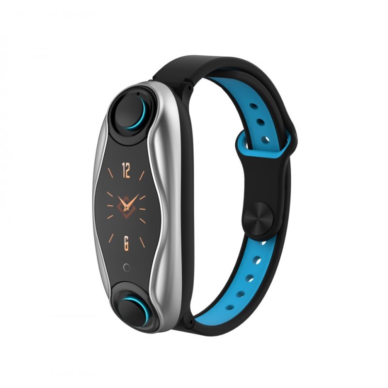 T90 Fitness Bracelet Bluetooth 5.0 with Wireless Earphones IP67 Waterproof Sport Smart Watch Clock for Android IOS Phone 