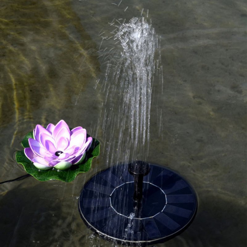 13cm/16cm Solar Fountain With 6 Nozzle Fast Starting High Efficiency Solar Power Bird Bath Fountain Pump 