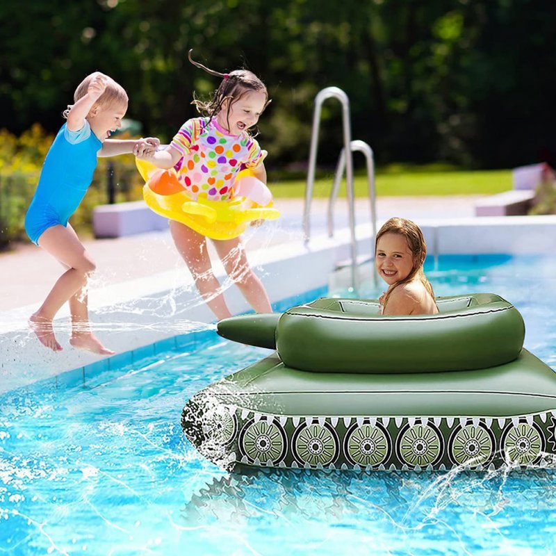 Baby Inflatable Pool Floats Big Tank with Water Sprayer Swimming Ring PVC Water Toys for Kids Summer Party 