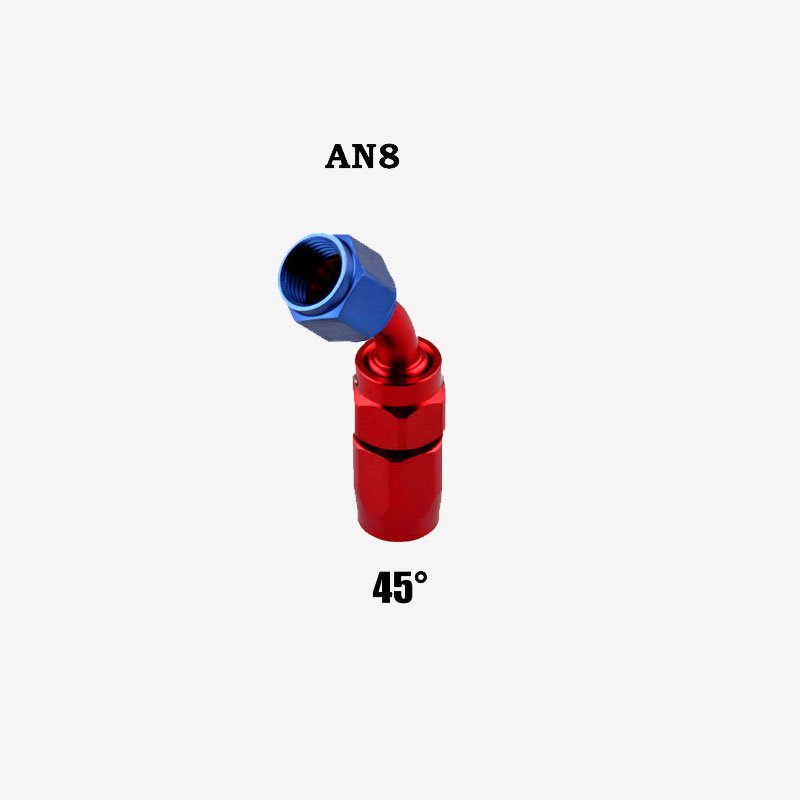 Professional AN8 Swivel Hose End Fitting Adapter for Oil/Fuel/Gas Hose Line 