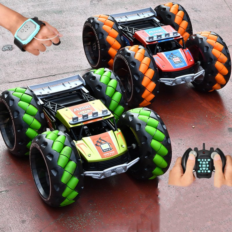 Remote Control Rotating Alloy Car Gesture Induction Off-road Vehicle Cv-a600-2 Orange Dual RC