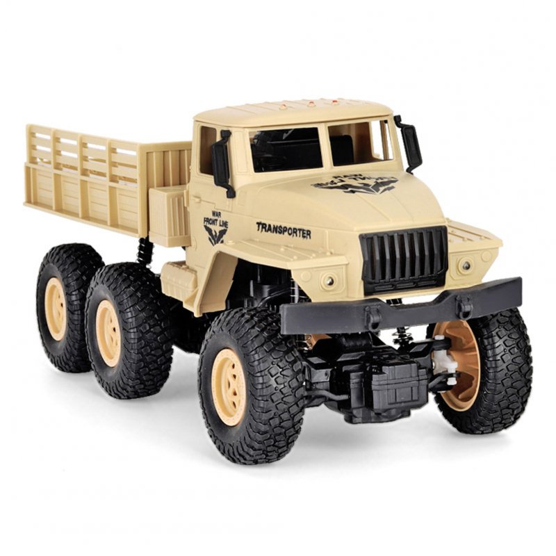 Q68 1:18 Remote Control Truck Simulation 4wd Military Off-road Vehicle Model Toys Yellow No.7