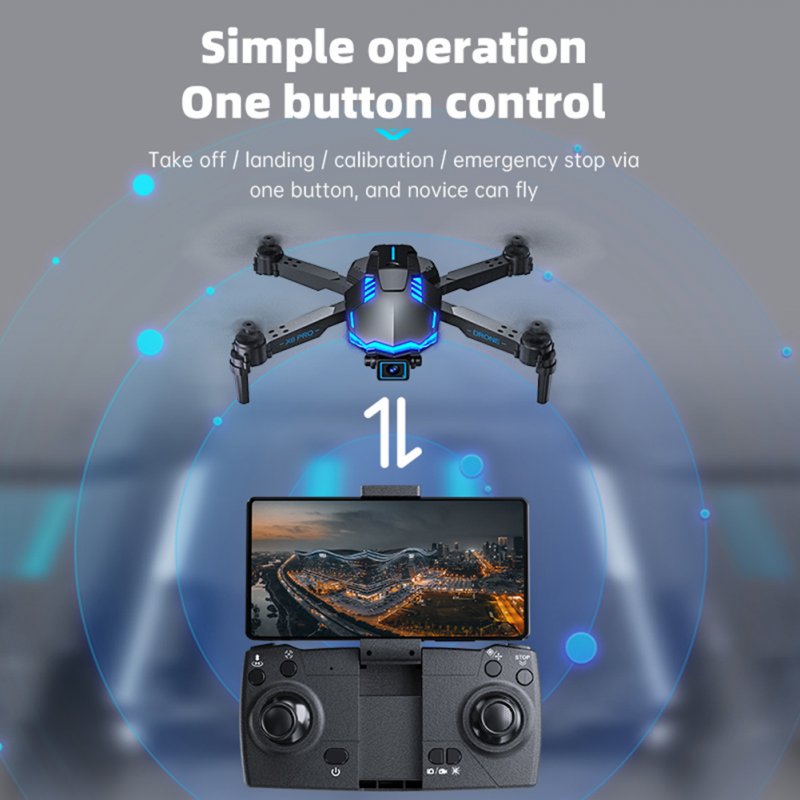 X6 Pro Mini Drone for Beginners 4k HD Camera Wifi Fpv RC Drones 120° Adjustable Lens Foldable 