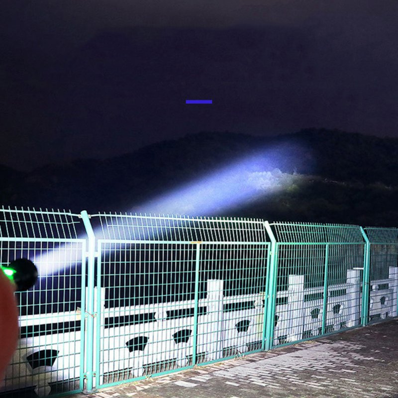 Portable Led Flashlight Rechargeable Outdoor Emergency Light Cob Searchlight Strong Light Torch 