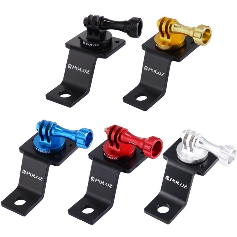 PULUZ Aluminum Alloy Motorcycle Fixed Holder Mount Tripod Adapter for Go Pro 5 Session 