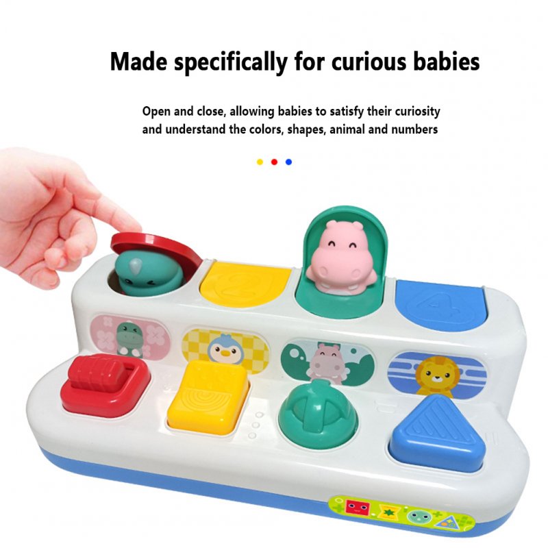 Interactive Pop Up Animals Toy Peekaboo Cause Effect Toys Puzzle Game Educational Toys Gifts For Boys Girls 