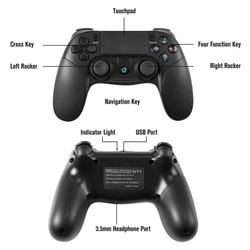Bluetooth Wireless Controller For PS4 PS3 PC Game Joystick  