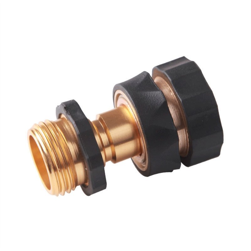 4 Pair 3/4 Inch Garden Hose Fitting Quick Connector Male Female Set Brass Hose Fitting Adapter Connector Kit