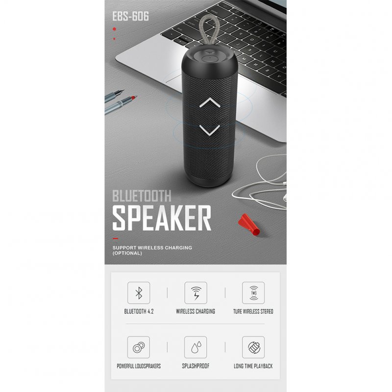 Wireless Bluetooth Speaker TWS 15m Remote Distance IPX6 Waterproof with Microphone 