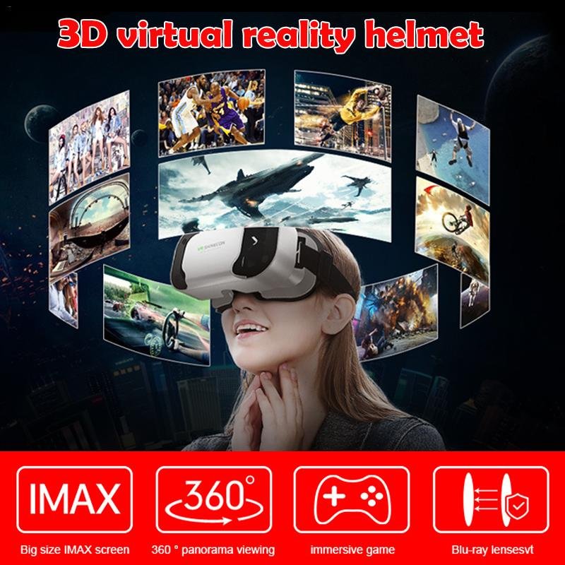VR SHINECON G05A 3D VR Glasses Headset for 4.7-6.0 inches Android iOS Smart Phones 
