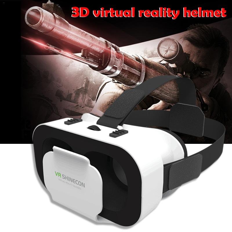 VR SHINECON G05A 3D VR Glasses Headset for 4.7-6.0 inches Android iOS Smart Phones 